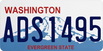 WA license plate ADS1495