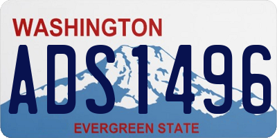 WA license plate ADS1496