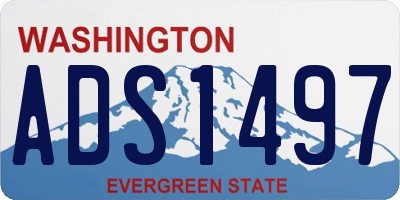 WA license plate ADS1497