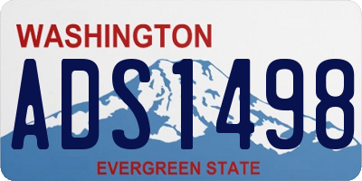 WA license plate ADS1498