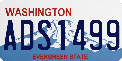 WA license plate ADS1499