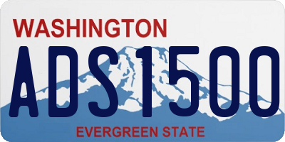 WA license plate ADS1500