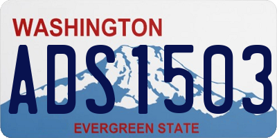 WA license plate ADS1503