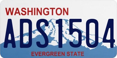 WA license plate ADS1504