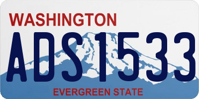 WA license plate ADS1533