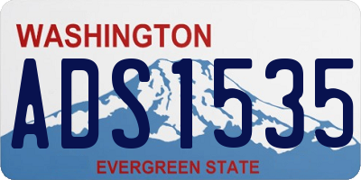WA license plate ADS1535