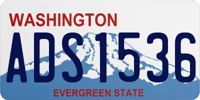 WA license plate ADS1536