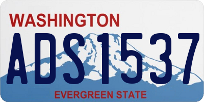 WA license plate ADS1537