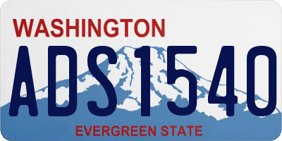 WA license plate ADS1540
