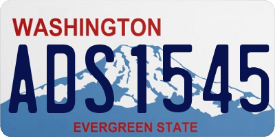 WA license plate ADS1545