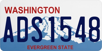 WA license plate ADS1548
