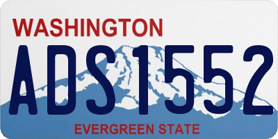 WA license plate ADS1552