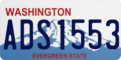 WA license plate ADS1553