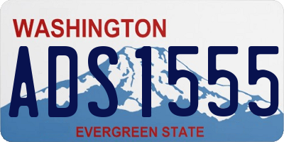 WA license plate ADS1555