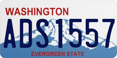 WA license plate ADS1557