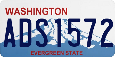 WA license plate ADS1572