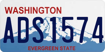 WA license plate ADS1574