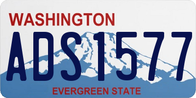 WA license plate ADS1577