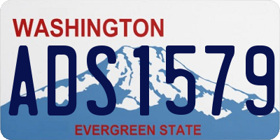 WA license plate ADS1579