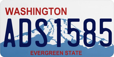 WA license plate ADS1585