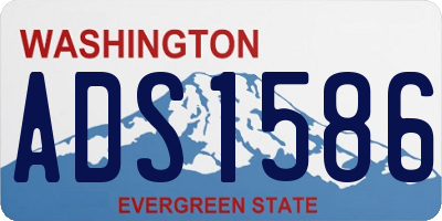 WA license plate ADS1586