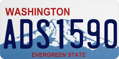 WA license plate ADS1590