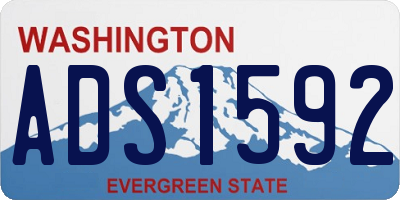 WA license plate ADS1592