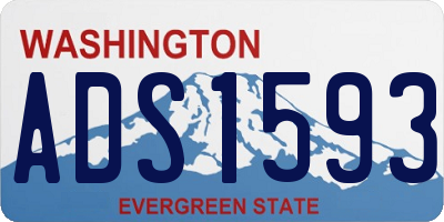 WA license plate ADS1593
