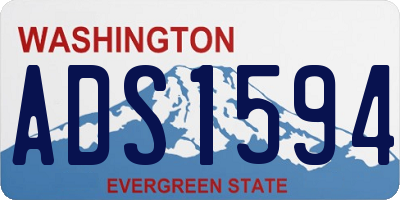 WA license plate ADS1594
