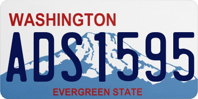 WA license plate ADS1595