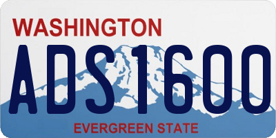WA license plate ADS1600