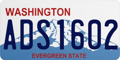 WA license plate ADS1602