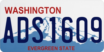 WA license plate ADS1609