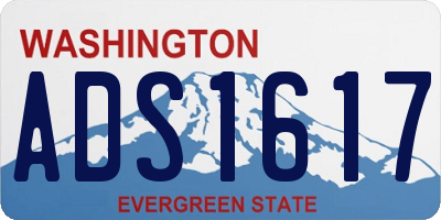 WA license plate ADS1617