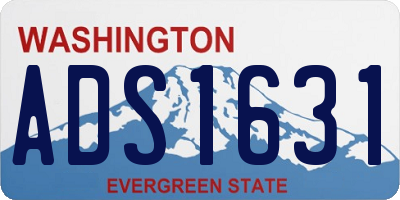 WA license plate ADS1631