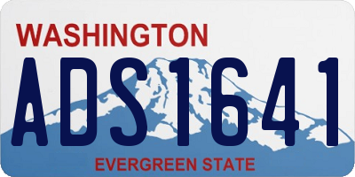 WA license plate ADS1641