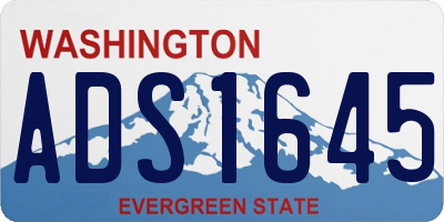 WA license plate ADS1645