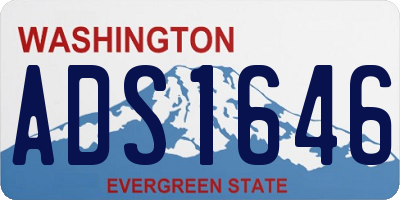 WA license plate ADS1646