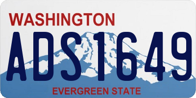 WA license plate ADS1649