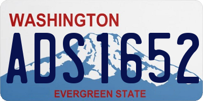 WA license plate ADS1652