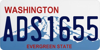 WA license plate ADS1655