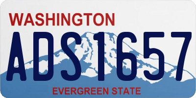 WA license plate ADS1657