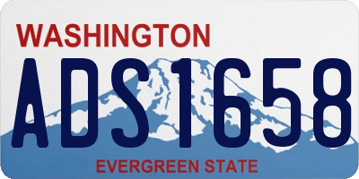 WA license plate ADS1658