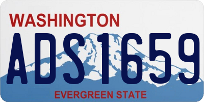 WA license plate ADS1659