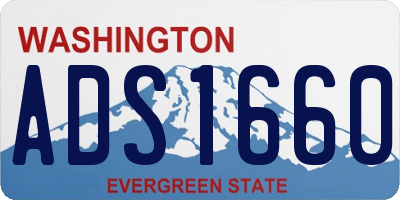 WA license plate ADS1660