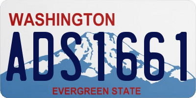 WA license plate ADS1661