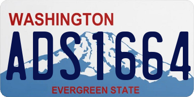 WA license plate ADS1664