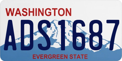 WA license plate ADS1687