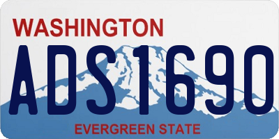 WA license plate ADS1690