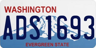 WA license plate ADS1693
